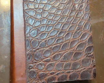 Personalized Leather Bible cover with cross engraving and name customization option