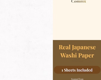 Real Japanese Washi Paper White, Single Sheet Digital Background, Printable Scanned Washi, 300 DPI A4, Instant Download