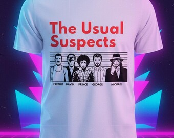 80s Music Legends Lineup T-Shirt: Retro Pop Culture Tee