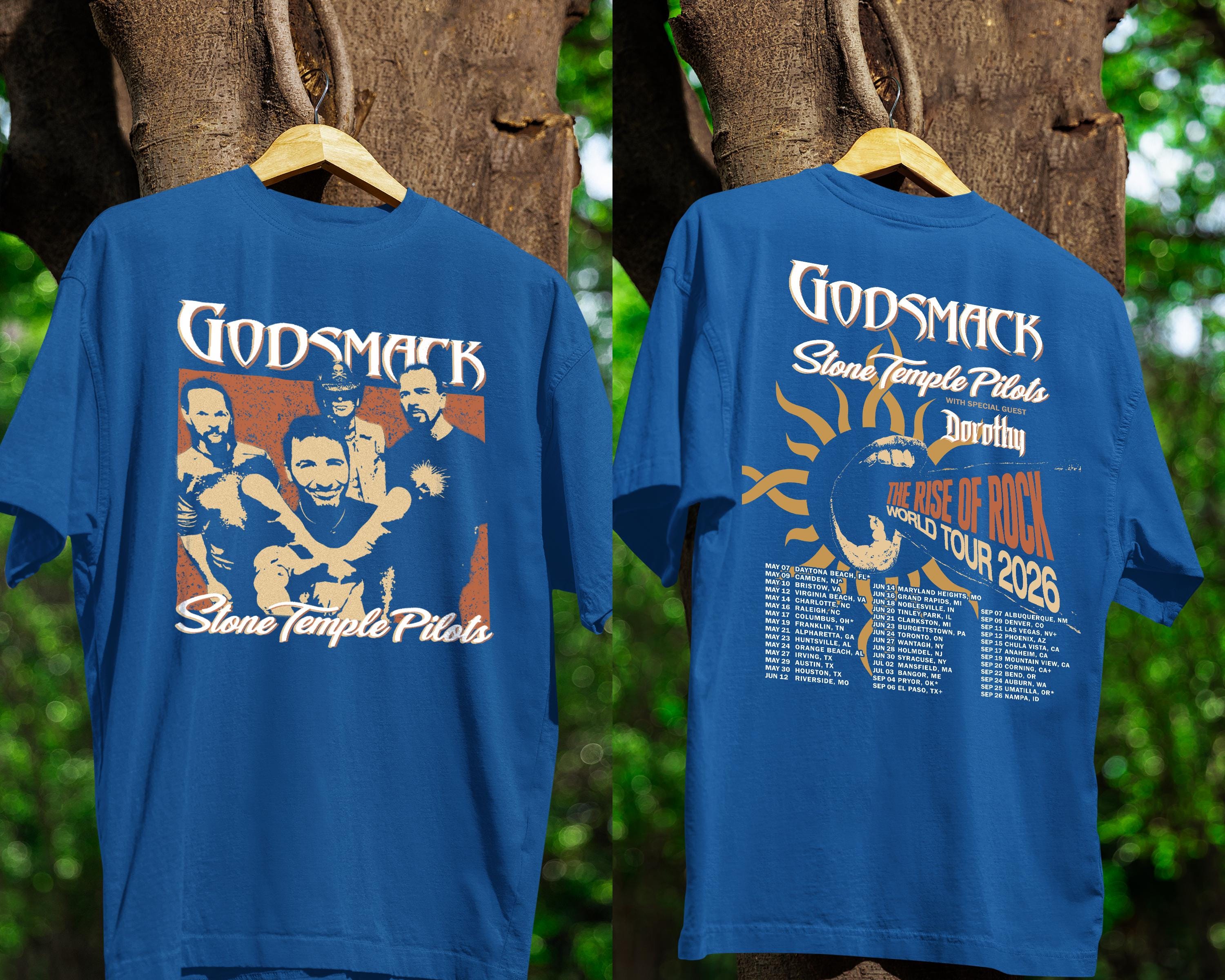 Godsmack X Stone Temple Pilots Tour 2026 Shirt, Rock Band Concert