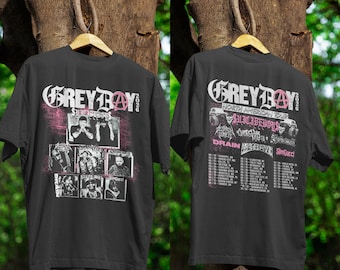 Camiseta de la gira norteamericana de Grey Day 2026, camiseta de la gira de Suicideboys, merchandising de conciertos de Grey Day, camiseta para fans del rap, camiseta gráfica de hip hop