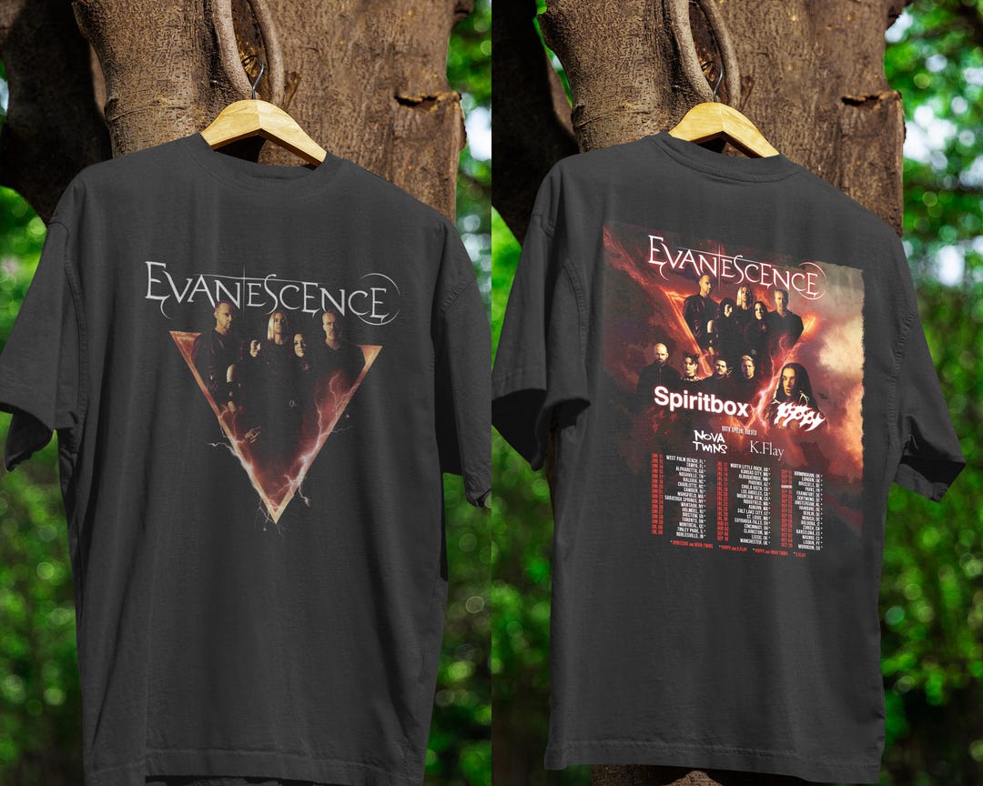 Evanescence World Tour 2026 Shirt, Gothic Rock Band T Shirt