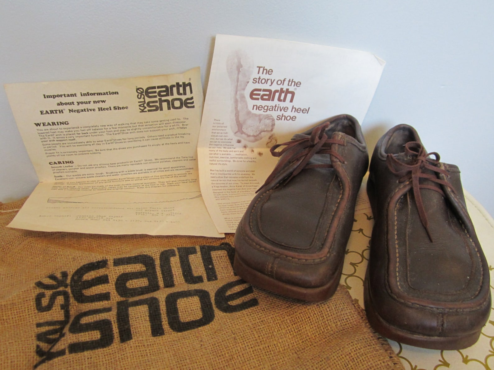 Original 70's Kalso Earth Shoes MocToe Men's 10.5 Etsy