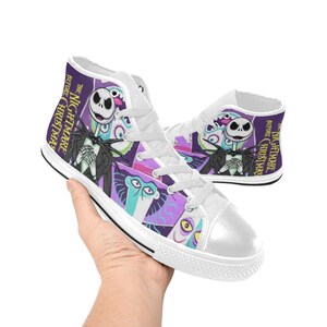 High Top Sneakers Canvas Custom The Nightmare Before Christmas Sneakers Casual image 6