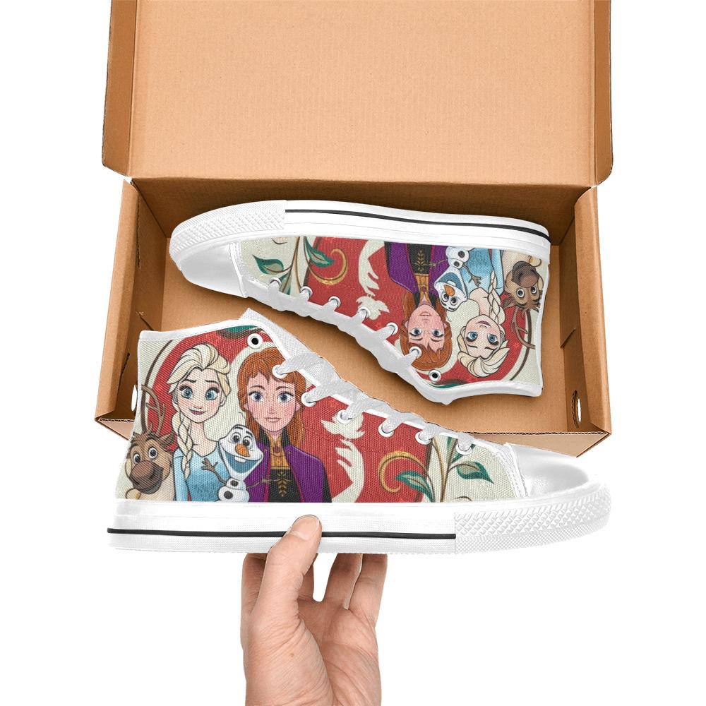 Zapatillas altas de lona personalizadas Frozen Casual