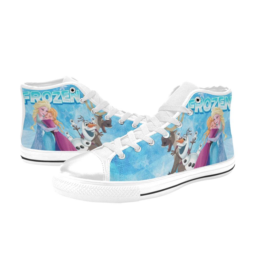 Zapatillas altas de lona personalizadas Frozen Casual