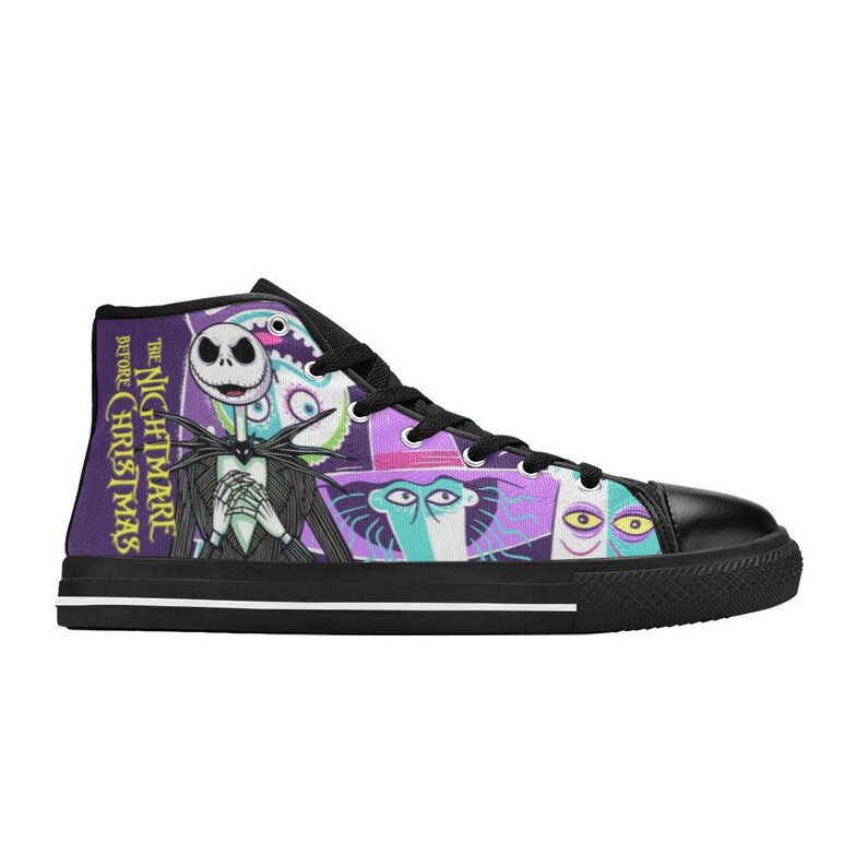 High Top Sneakers Canvas Custom The Nightmare Before Christmas Sneakers Casual image 11