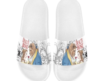 Beauty and the Beast Slide Sandals Custom Personals For Man Women And Kids