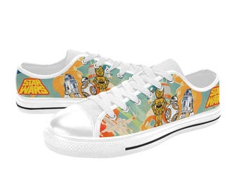 Low Top Sneakers Canvas  Custom Star Wars Sneakers Casual