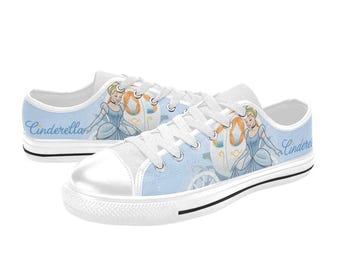 Low Top Sneakers Canvas Custom Cinderella Sneakers Casual