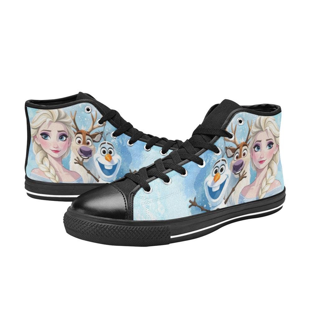 Zapatillas altas de lona personalizadas Frozen Casual