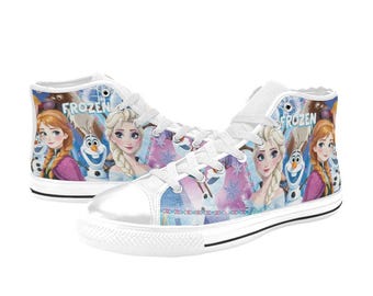 Zapatillas altas de lona personalizadas Frozen Casual