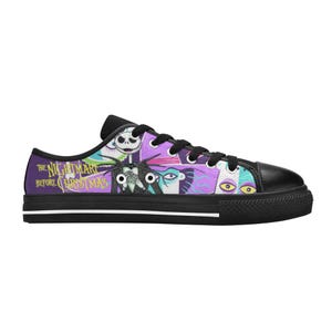 Low Top Sneakers Canvas Custom The Nightmare Before Christmas Sneakers Casual image 7