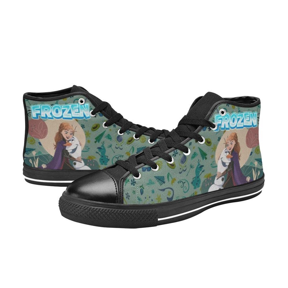 Zapatillas altas de lona personalizadas Frozen Casual