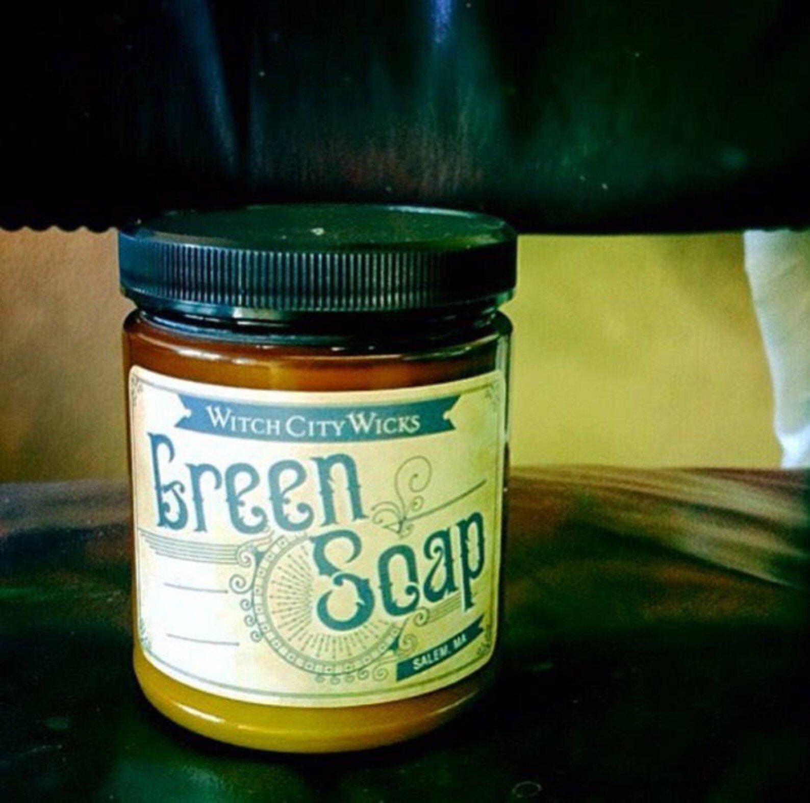 Green Soap candle Tattoo Parlor Soy candle soy candle Etsy