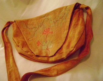 Handmade Batiked Hemp Purse