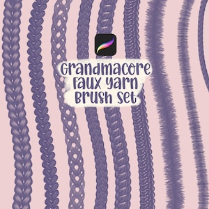 Ensemble de pinceaux Procreate pour faux fil Procreate pour tampons Procreate
