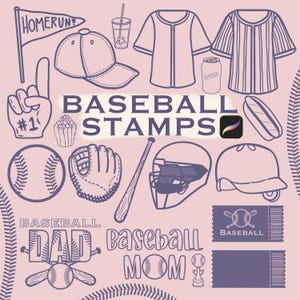 Baseball Procreate Brushes Sports Procreate Brush Set Baseball Bat Stamp Procreate Stamp Brush Baseball Brush Procreate Baseball Texture