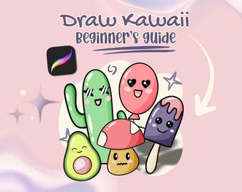 How To Draw On Procreate For Beginners Step by Step Tutorial For Procreate Kawaii Drawing Tutorial