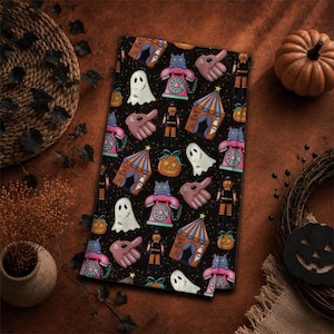 Halloween Seamless Pattern Spooky Seamless File Ghost Digital Paper Pattern Design Repeating Tile Transparent Background Commercial Carnival