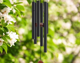 25" metalen windgong: diepkleurig rustiek tuindecor, meelevend cadeau