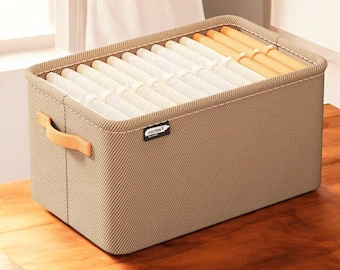 Foldable Oxford Fabric Clothes Storage Box with Handles