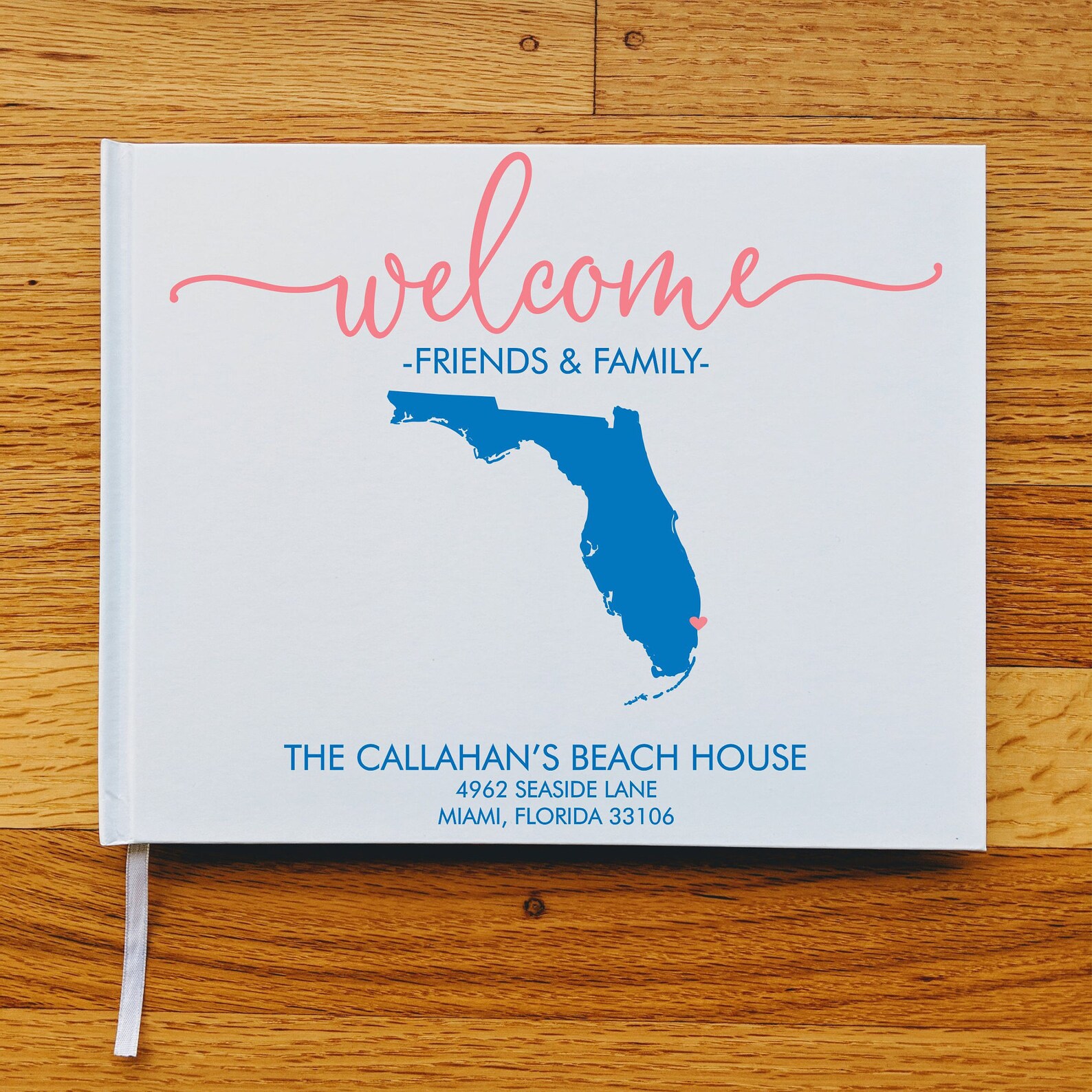 Personalized Family Vacation Home Guest Book Beach House Guest Etsy
