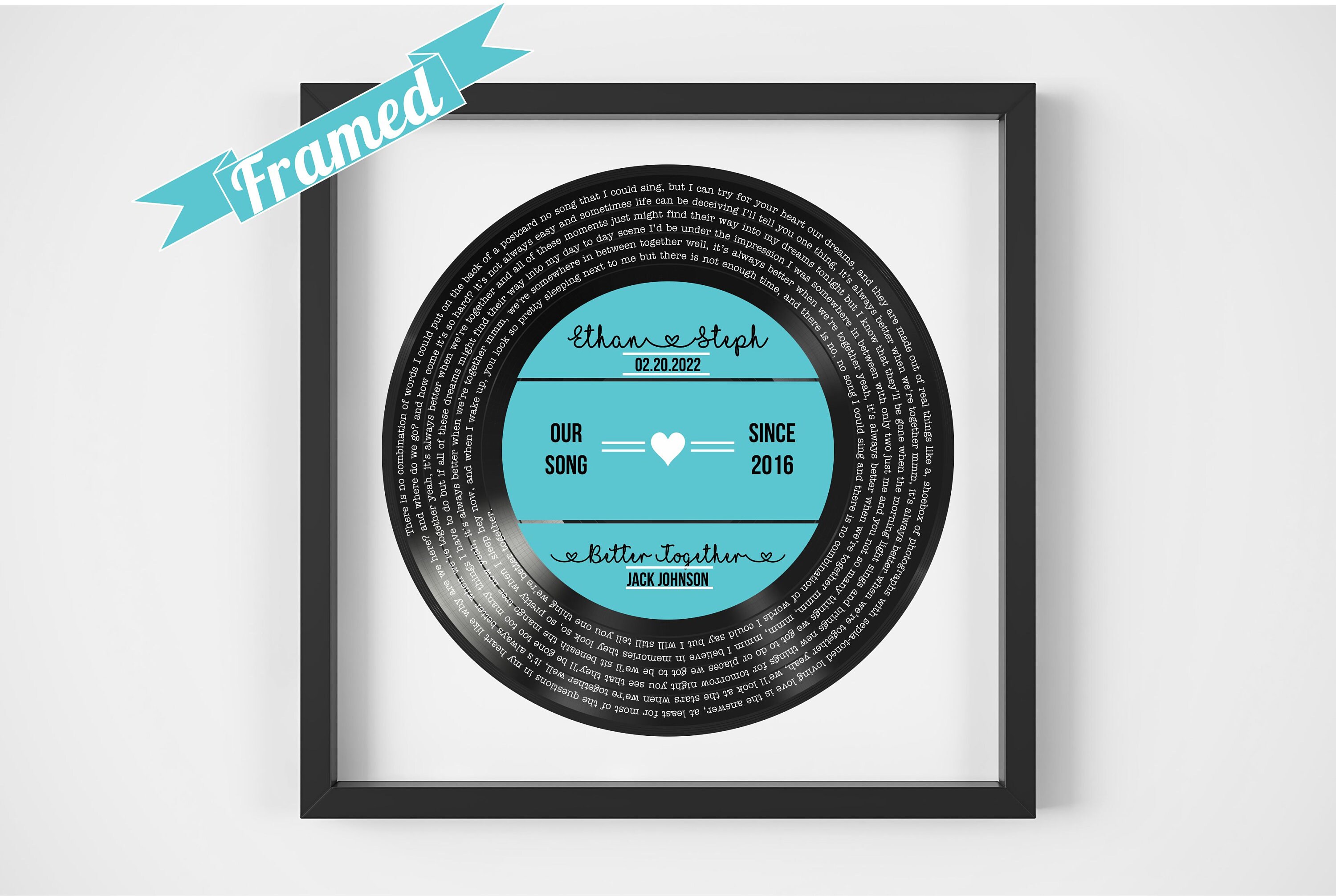 personalized record print personalized vinyl record song