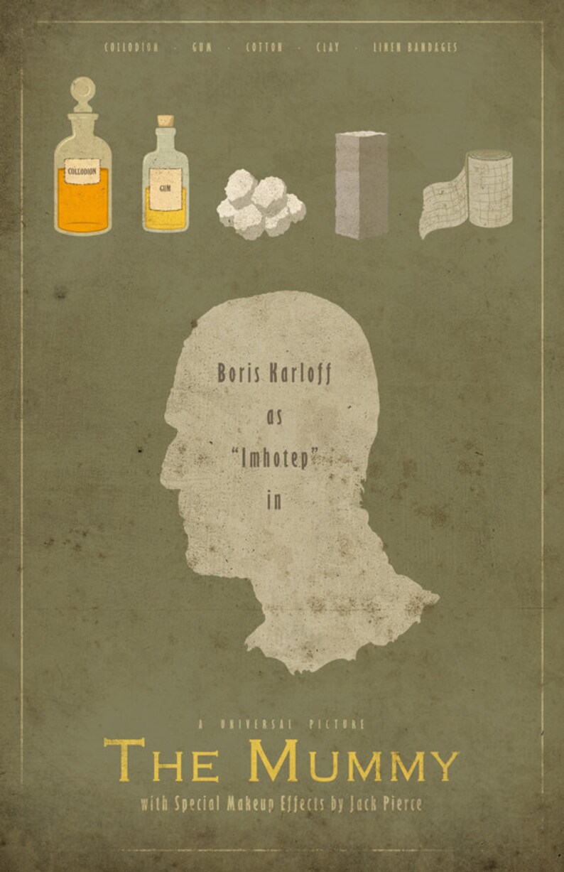 The Mummy Universal Monsters Series 11x17 Movie Poster Etsy