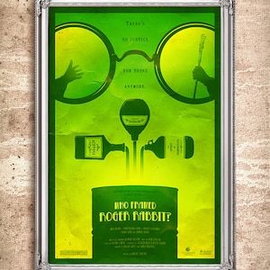 Kto wrobił królika Rogera 24x36 plakat filmowy