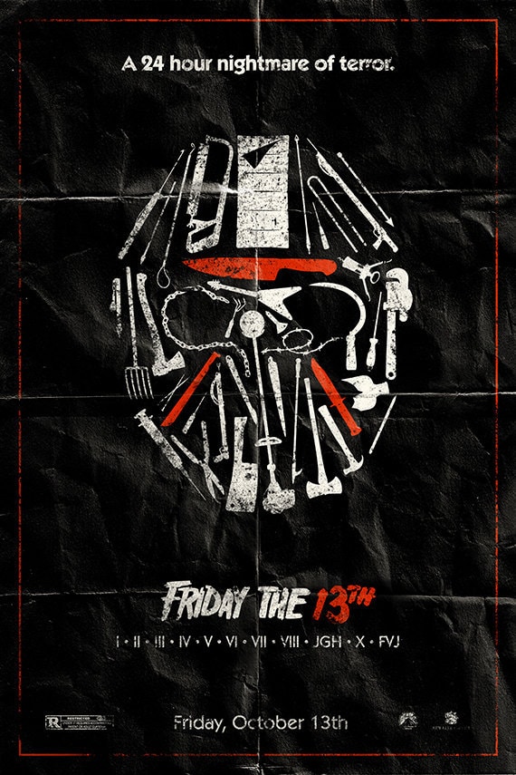 Friday the 13th 24x36 Movie Poster 