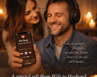 Personalized Love Song for Husband With Name – Custom Anniversary Gift (Digital Delivery)