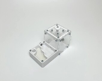 Formicada S Compacte Mierenboerderij | 3D-geprinte formicarium voor een startende kolonie | Acryl mierenhabitat | Cadeau voor mierenliefhebbers van Messor Structor