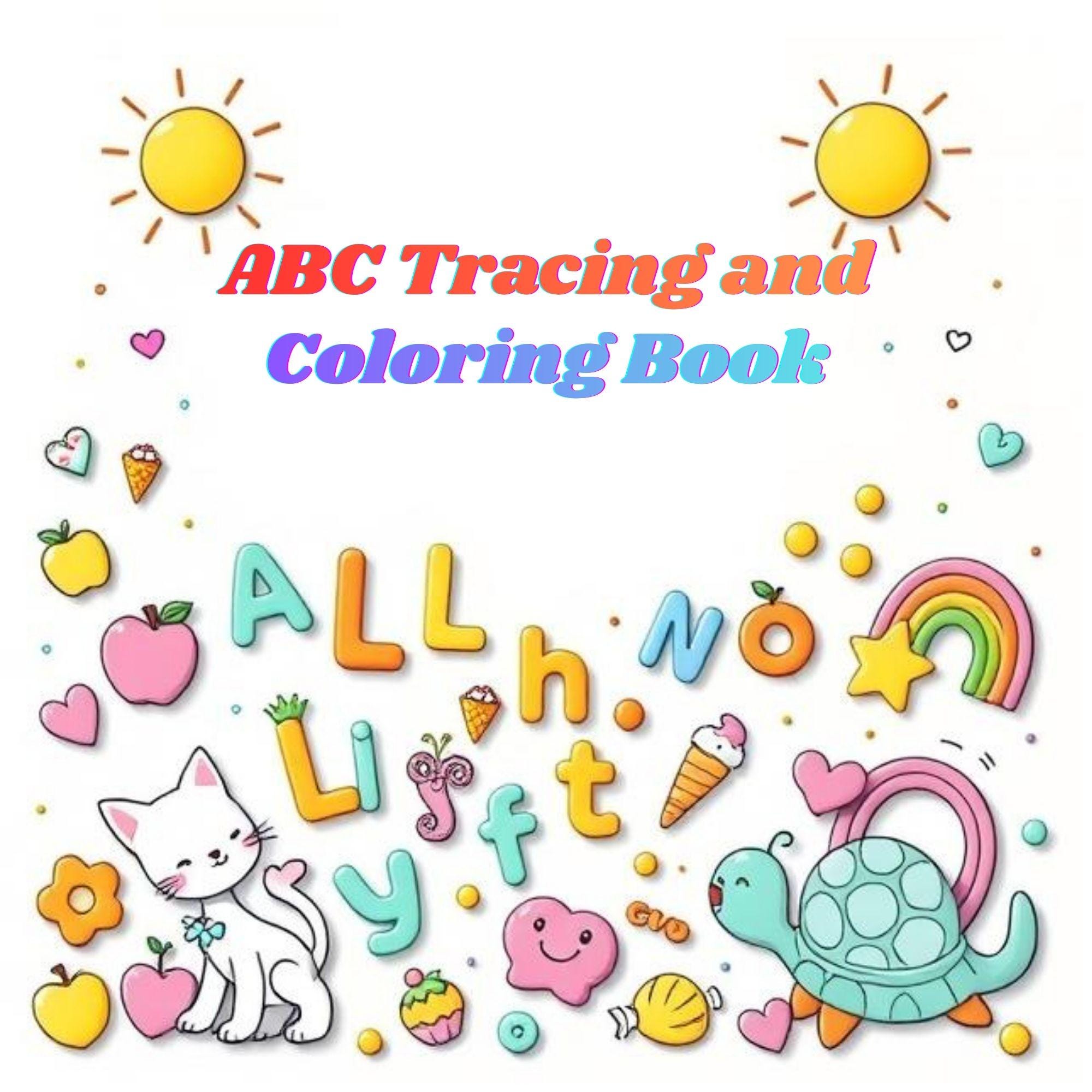 ABC Tracing and Coloring Book | Preschool Printable Handwriting ...