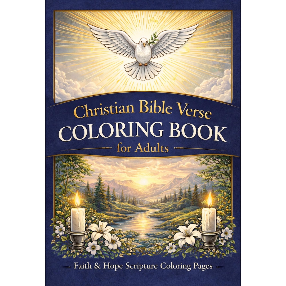 Christian Bible Verse Coloring Pages for Adults | Faith & Hope ...