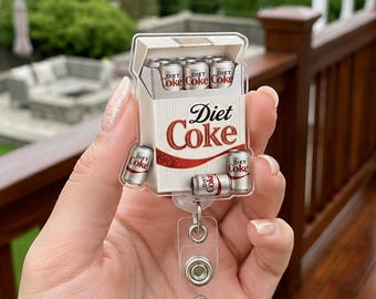 Porta badge avvolgibile per pacchetto di sigarette e bevande dietetiche, porta badge avvolgibile per infermieri, porta badge retrattile per infermieri e personale medico, tema sacca per flebo