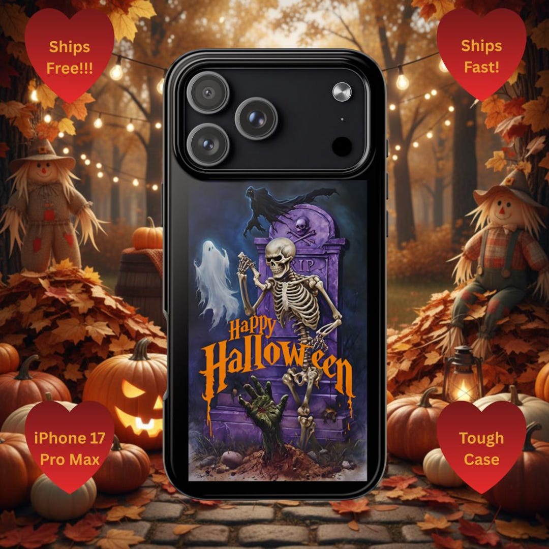 Skeleton Phone Case, iPhone 17 Pro Max Case Halloween, Specialized ...