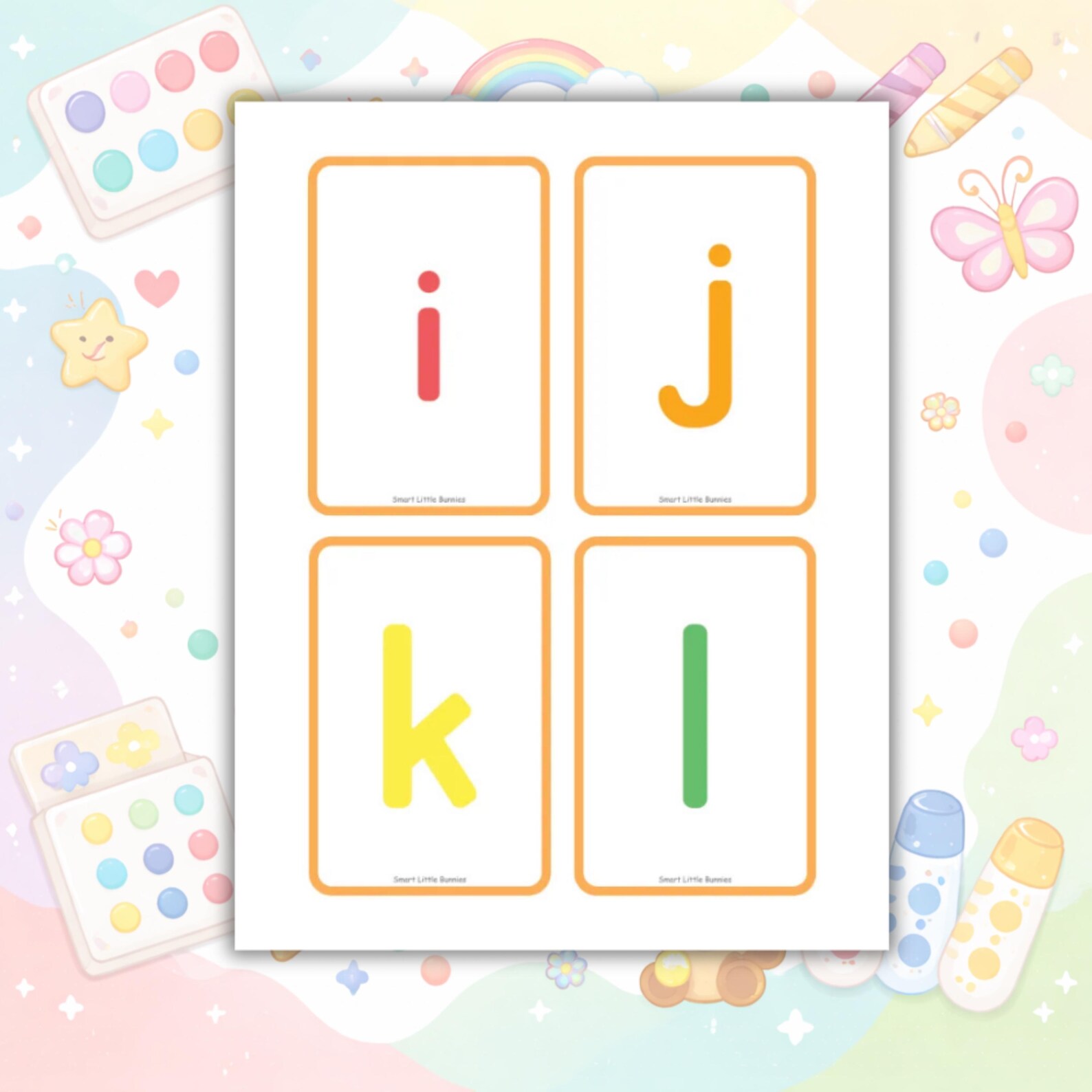 Lowercase Alphabet Flash Cards A–z Printable for Preschool - Etsy