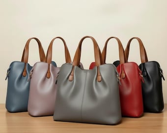 Skórzana torba typu tote z krowiej skóry, torba do pracy, duża torba typu tote na ramię, torba biurowa, luksusowa torba designerska, ręcznie robiona skórzana torba podróżna, prezent dla kobiet