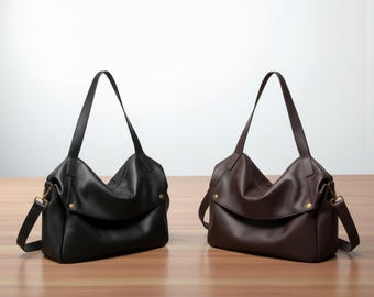 Torba z prawdziwej skóry bydlęcej Duża torba skórzana Miękka skórzana torba na ramię Torba damska Uniwersalna torba do biura Torba do pracy Torba na prezent Torba vintage