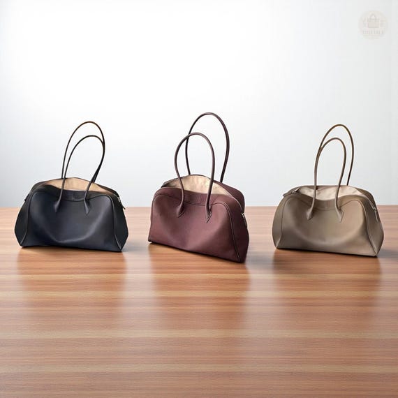Leather Tote Bag Soft Genuine Leather Handbag Top Handle Bags Classic Women Leather Shoulder Bags Stylish Leather Tote Bag Gift For Her
