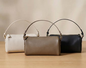 Torebka na ramię z najwyższej warstwy skóry bydlęcej, codzienna, minimalistyczna, prezent dla kobiet, nowoczesna, modna dekoracja