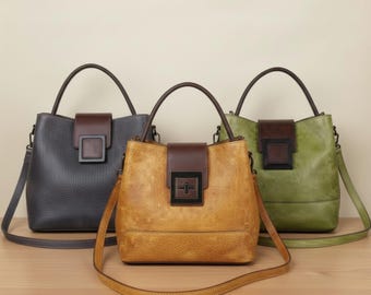 Torebka skórzana na ramię, codzienna, kwadratowa klamra, minimalistyczny styl, prezent dla kobiet, modny wystrój