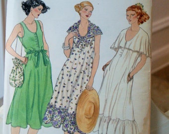 UNCUT FF Vogue 7080 Misses Plus Size SunDress Size xs-xl Vintage Sewing Pattern