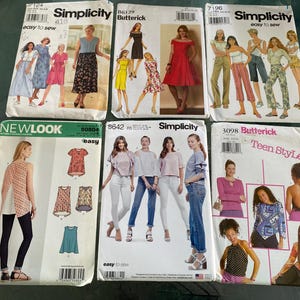 Simplicity Butterick New Look B6129 S0804 8642 7196 3098 Symönster OCUT Du väljer