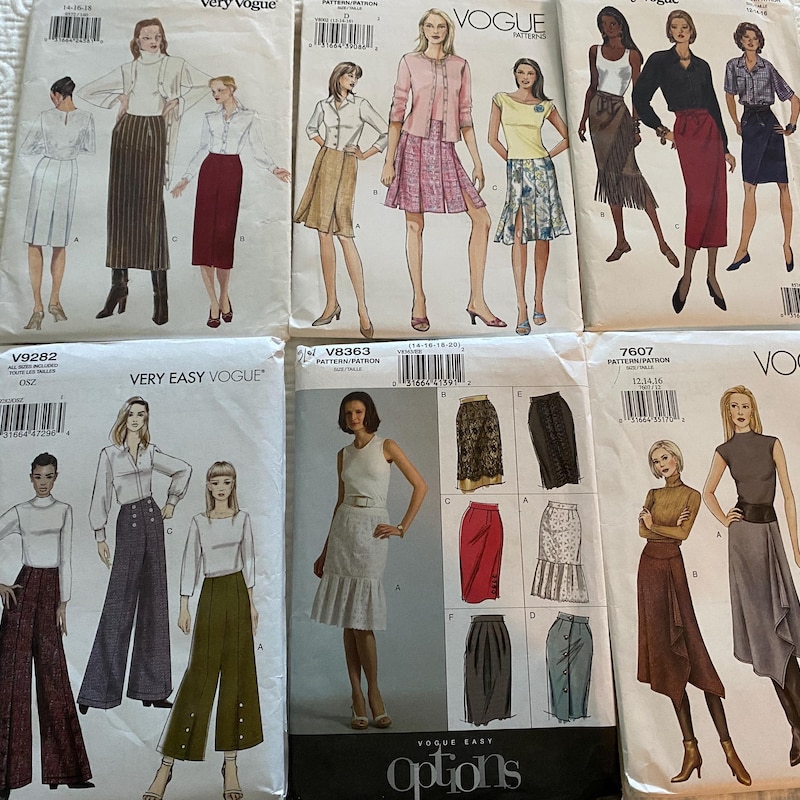 Vogue Pants Pattern - Etsy
