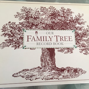 New Our Family Tree Record Book Unused 1997 First American Edition