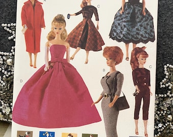 Vogue Craft Vintage Doll Clothes 7108 690 Sewing Pattern 1950’s 11.5” Fashion Doll Wardrobe UNCUT