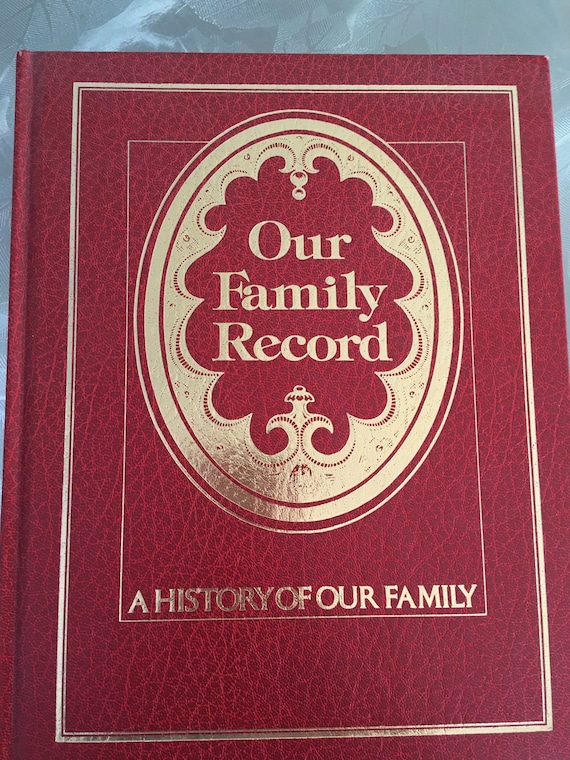 New Our Family Record Book A History of Our Family Red Leather Etsy