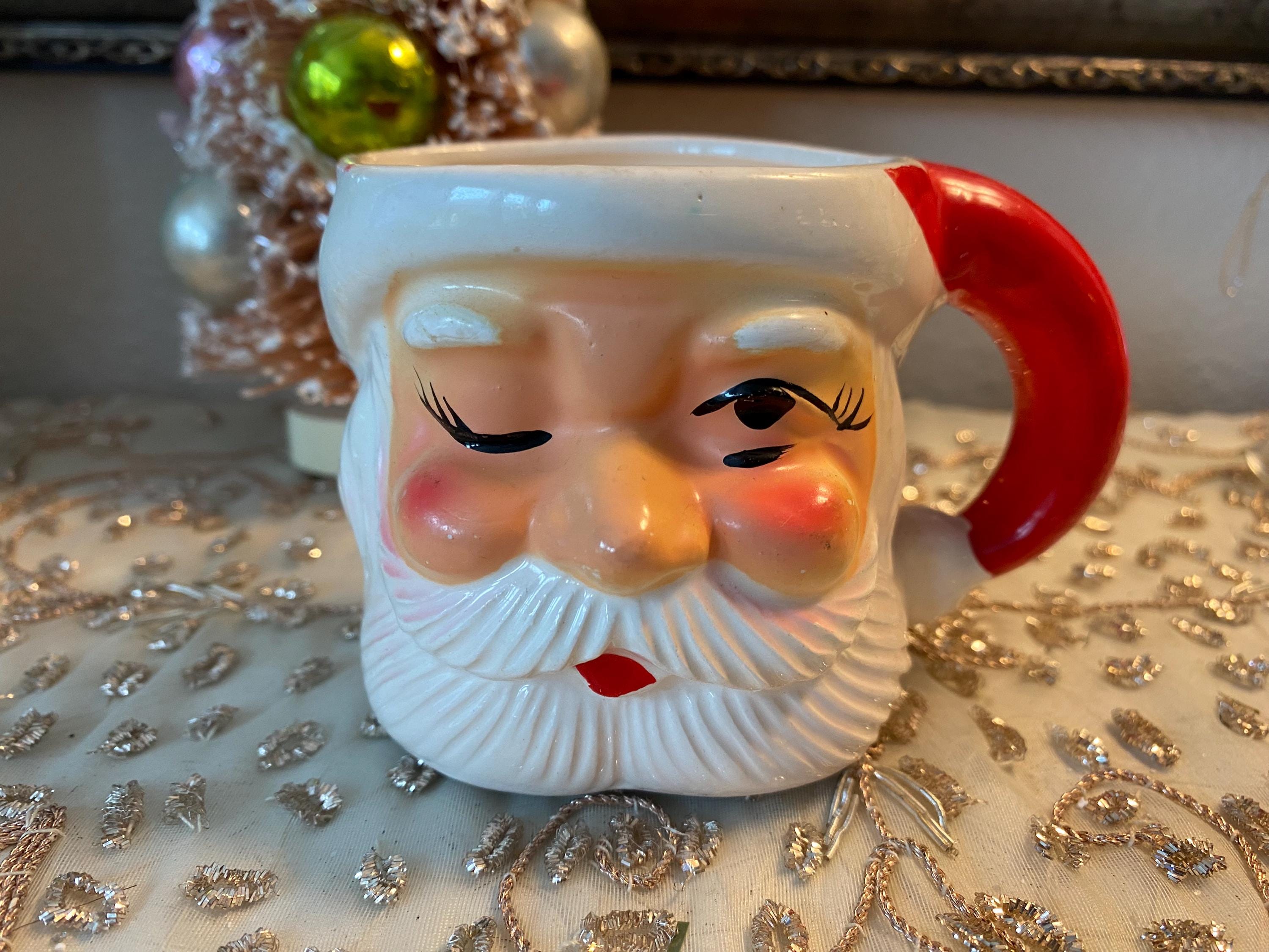 Rare Vintage Santa Mug - Etsy